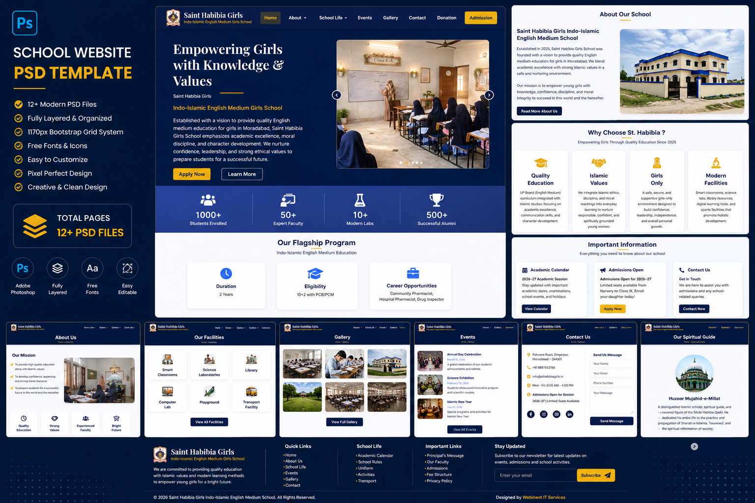 Saint Habibia Girls School Website